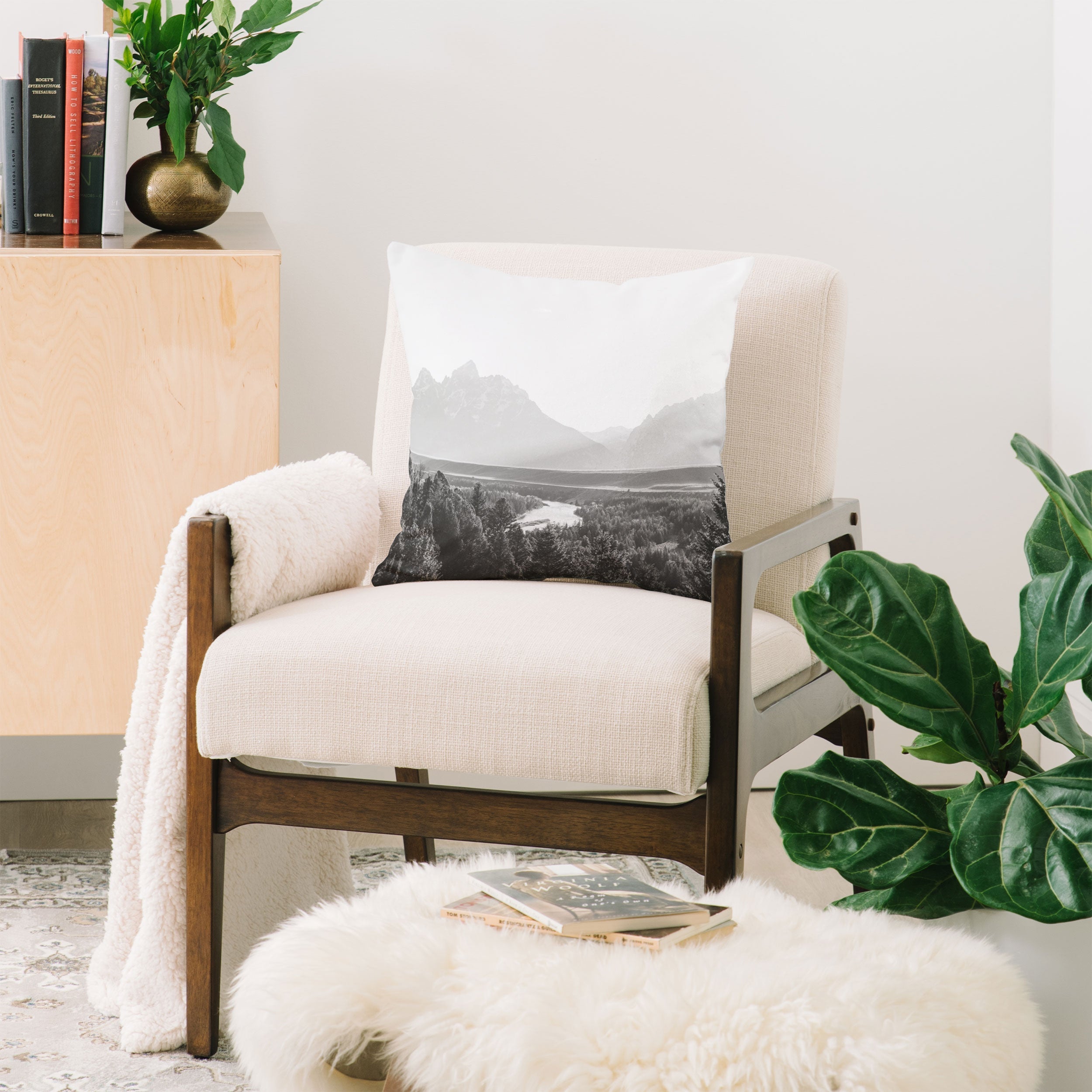 In This Instance Photography Grand Tetons Snake River Sunset Throw Pillow