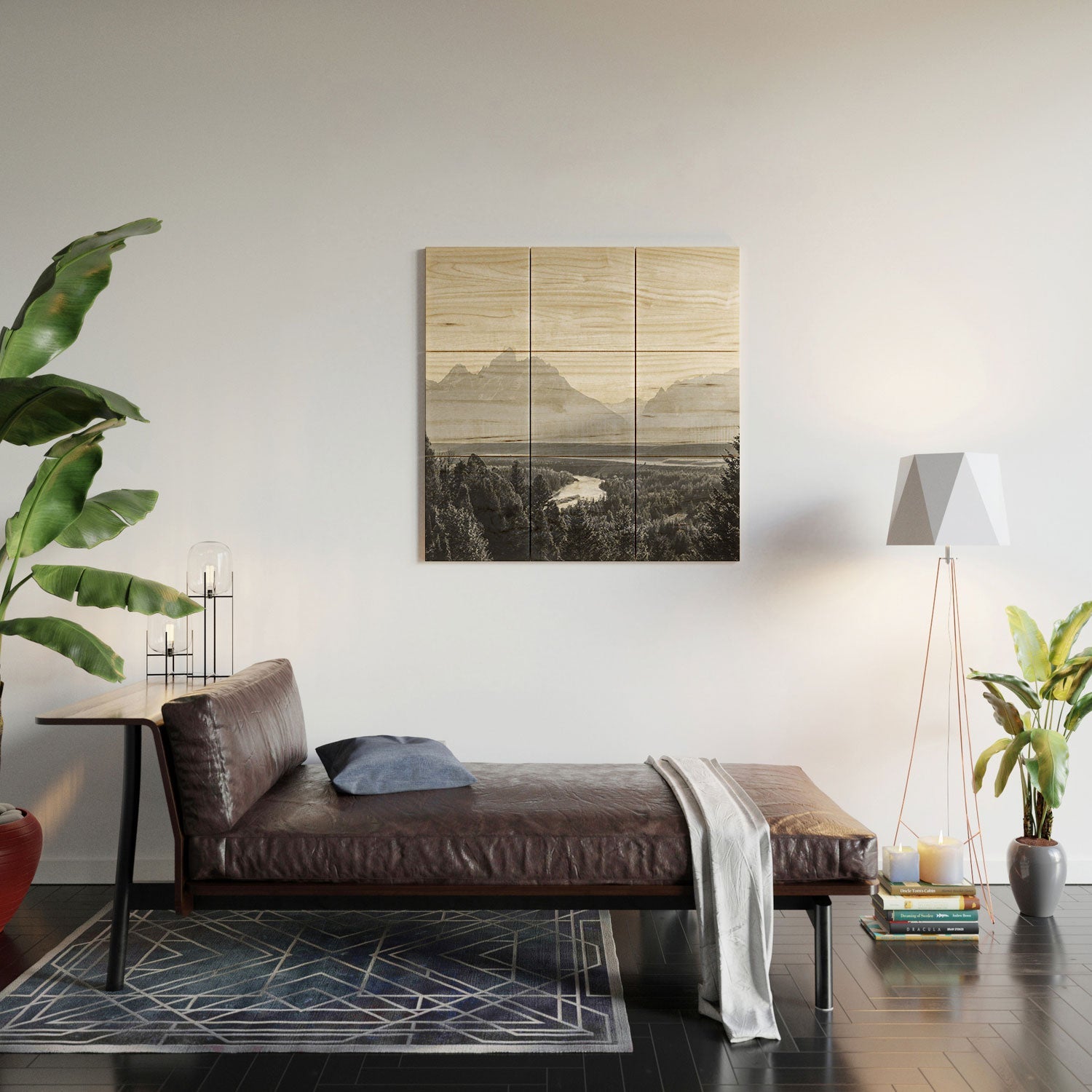 In This Instance Photography Grand Tetons Snake River Sunset Wood Wall Mural