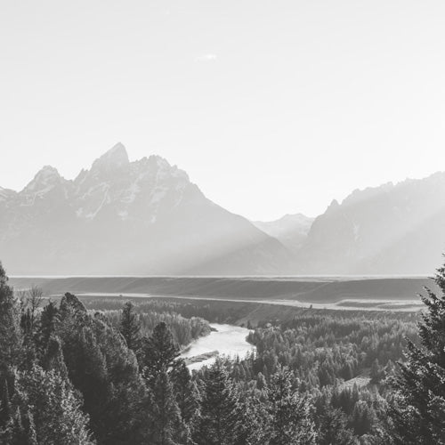 In This Instance Photography Grand Tetons Snake River Sunset Shower Curtain