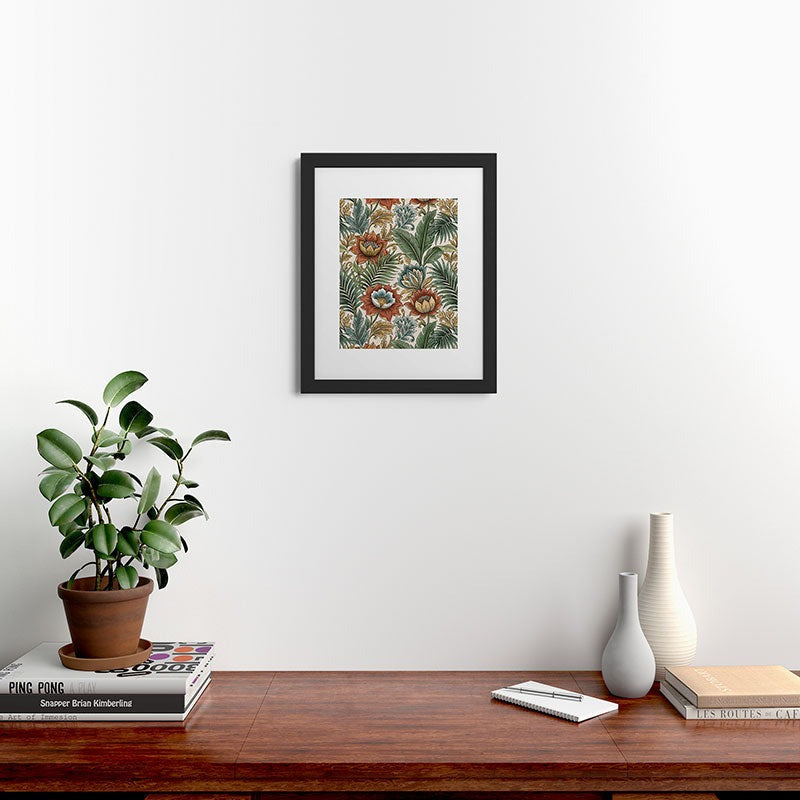 Marta Barragan Camarasa Retro Jungle Garden Framed Art Print