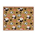 Design by Spark Sporty Soccer Santa Holiday Rectangular Tray