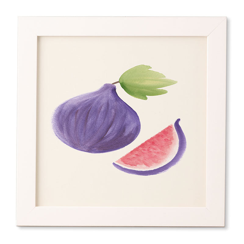 Intemporalis Fig Fruit Watercolor Painting Framed Wall Art