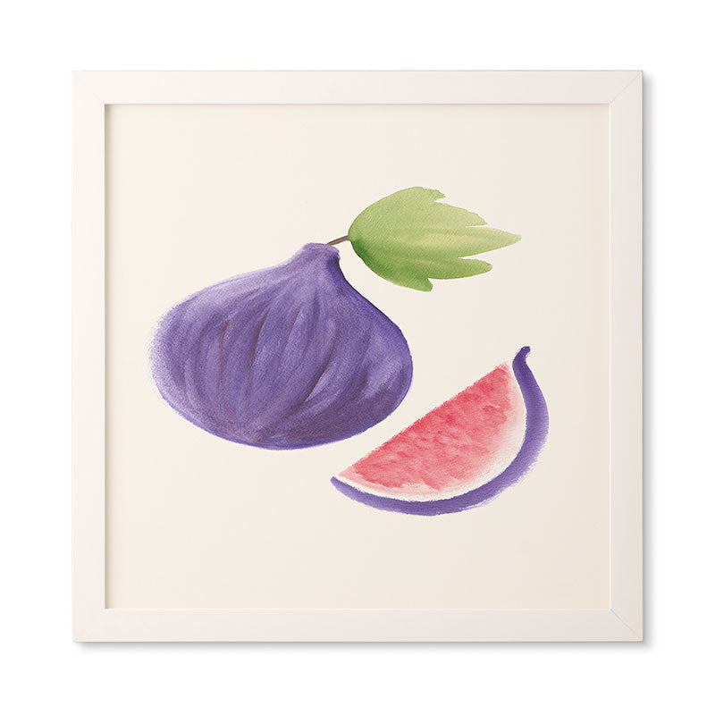 Intemporalis Fig Fruit Watercolor Painting Framed Wall Art