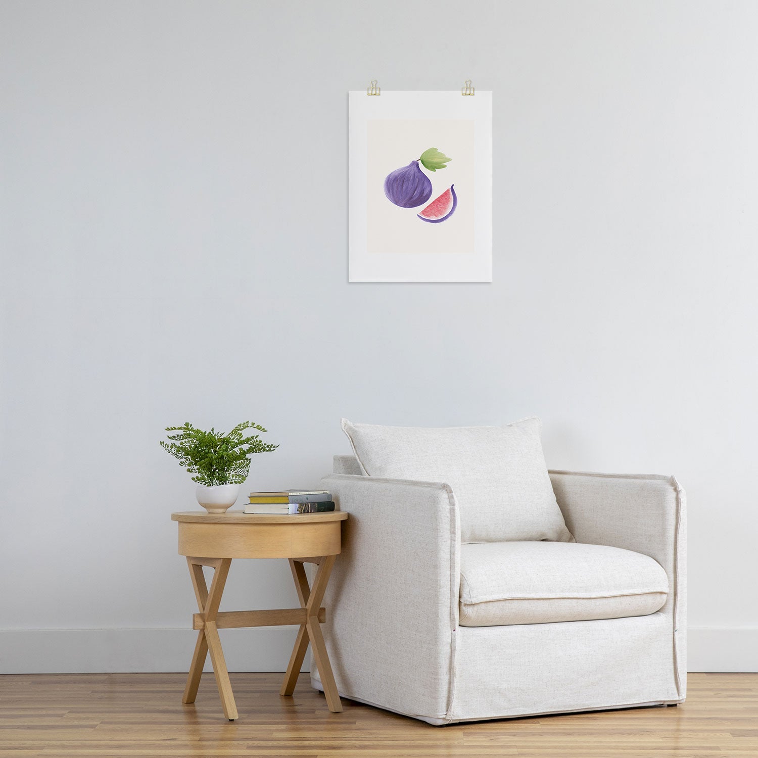 Intemporalis Fig Fruit Watercolor Painting Art Print