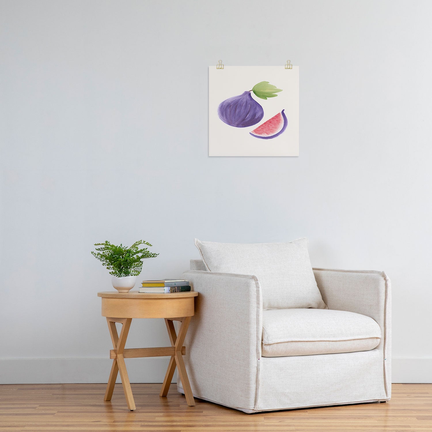 Intemporalis Fig Fruit Watercolor Painting Art Print