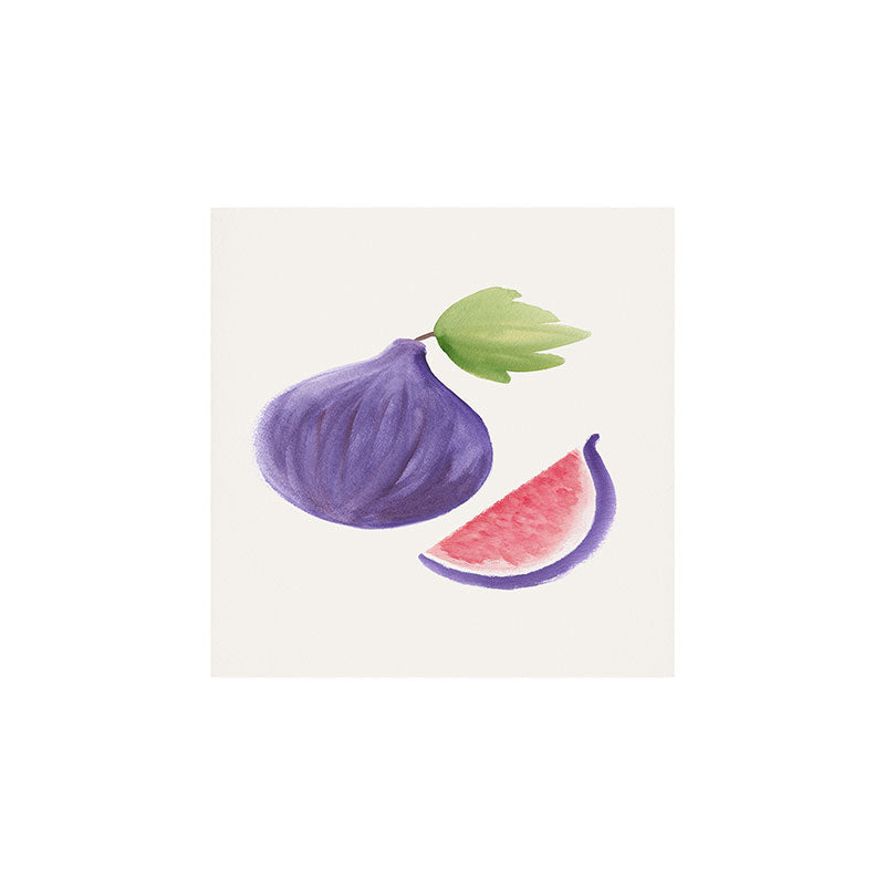 Intemporalis Fig Fruit Watercolor Painting Art Print