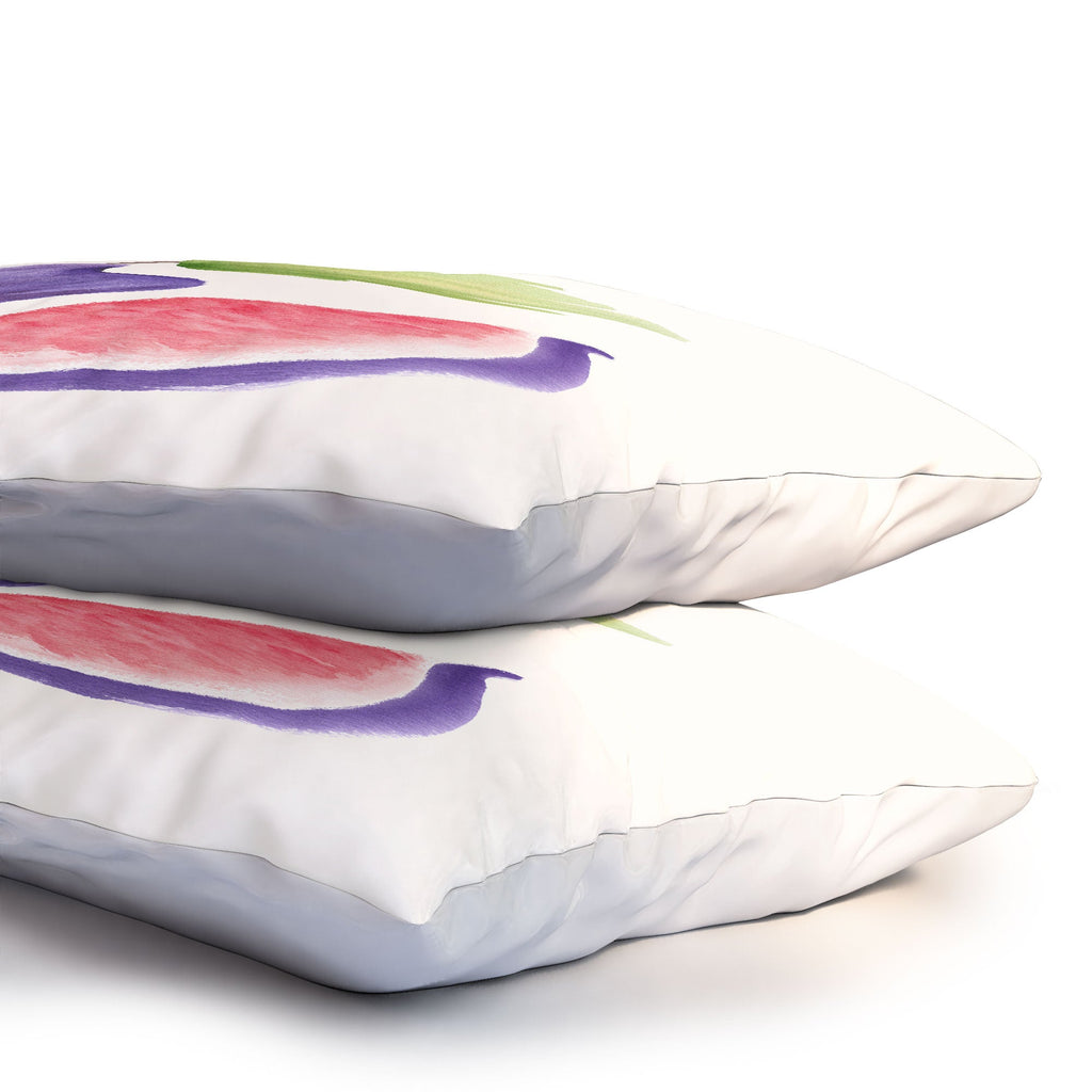 Intemporalis Fig Fruit Watercolor Painting Pillow Shams
