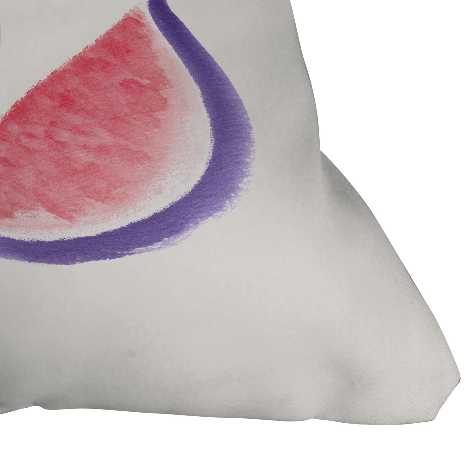 Intemporalis Fig Fruit Watercolor Painting Throw Pillow