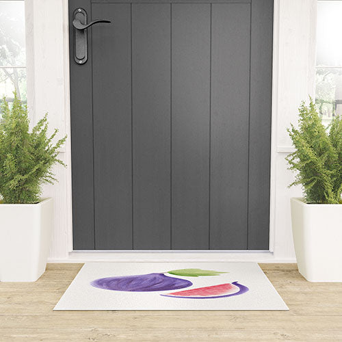 Intemporalis Fig Fruit Watercolor Painting Welcome Mat