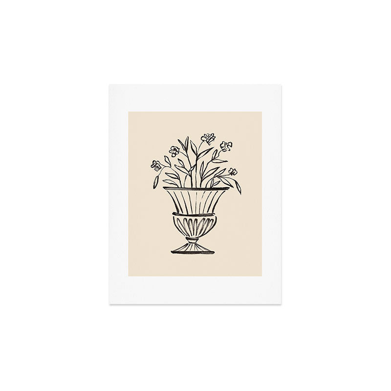 Intemporalis Garden Pot Antique Vase Flower Art Print