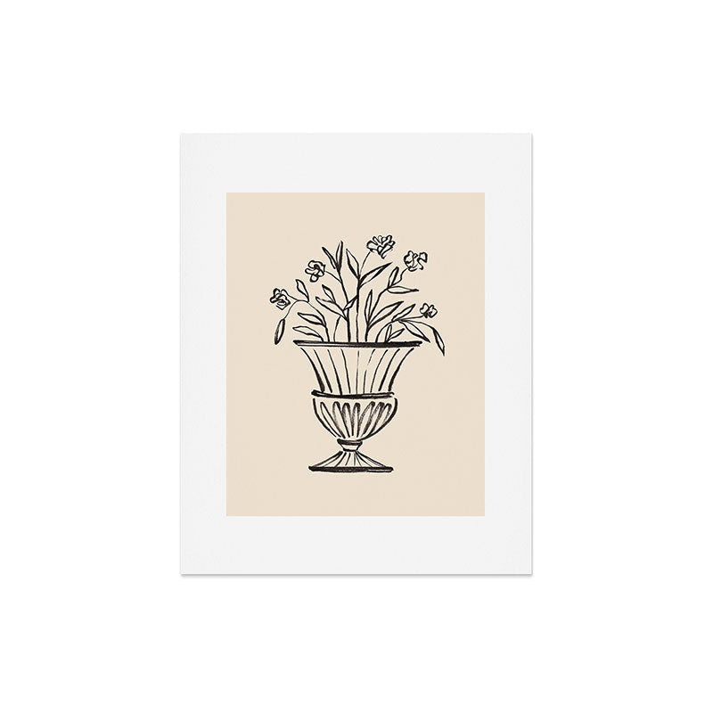Intemporalis Garden Pot Antique Vase Flower Art Print