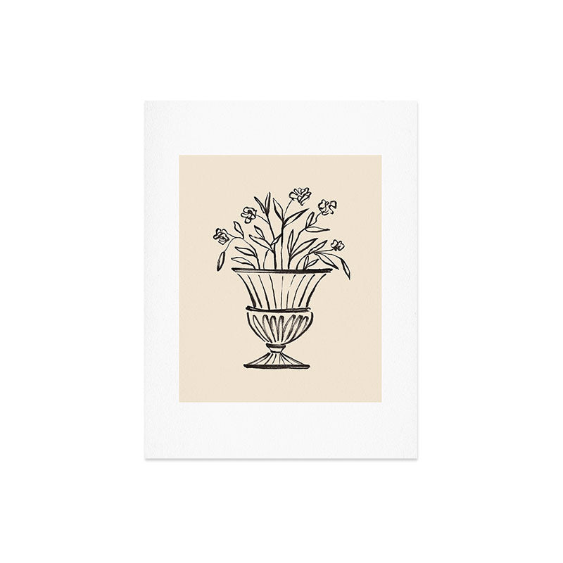Intemporalis Garden Pot Antique Vase Flower Art Print