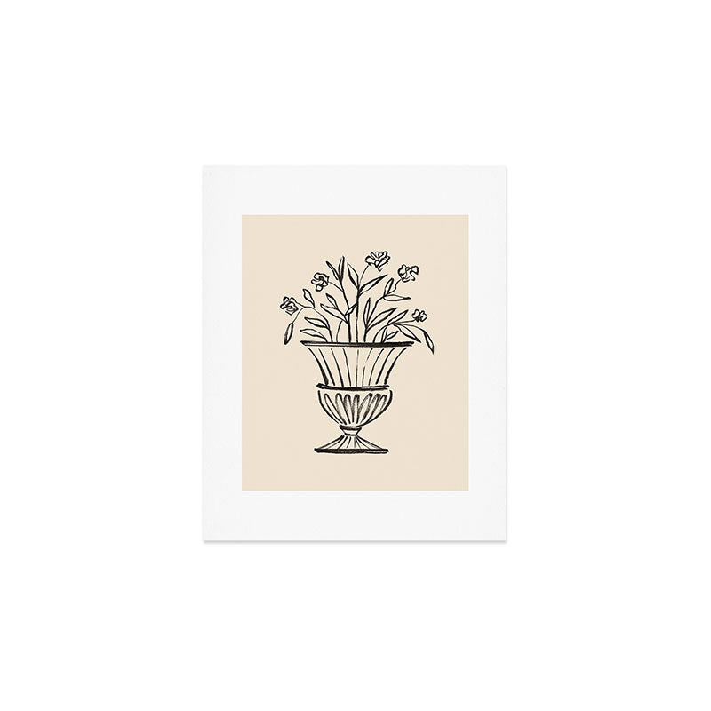 Intemporalis Garden Pot Antique Vase Flower Art Print
