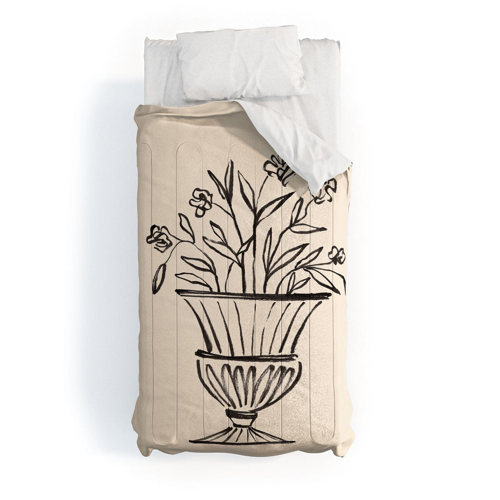Intemporalis Garden Pot Antique Vase Flower Comforter