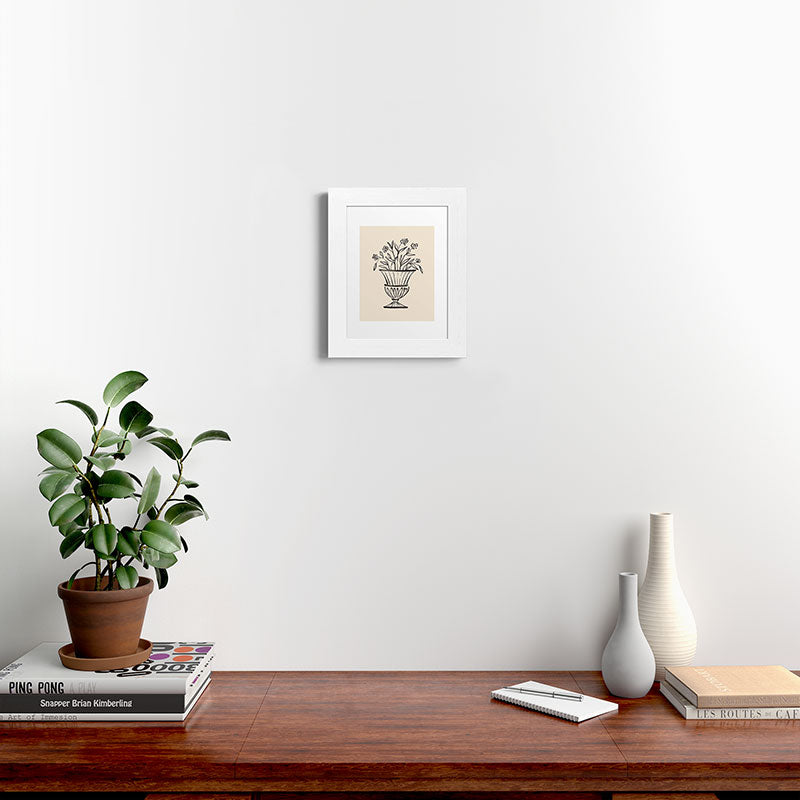 Intemporalis Garden Pot Antique Vase Flower Framed Art Print