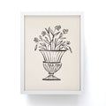Intemporalis Garden Pot Antique Vase Flower Framed Mini Art Print