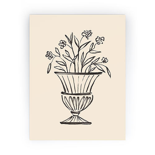 Intemporalis Garden Pot Antique Vase Flower Mini Art Print