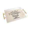 Intemporalis Garden Pot Antique Vase Flower Acrylic Tray