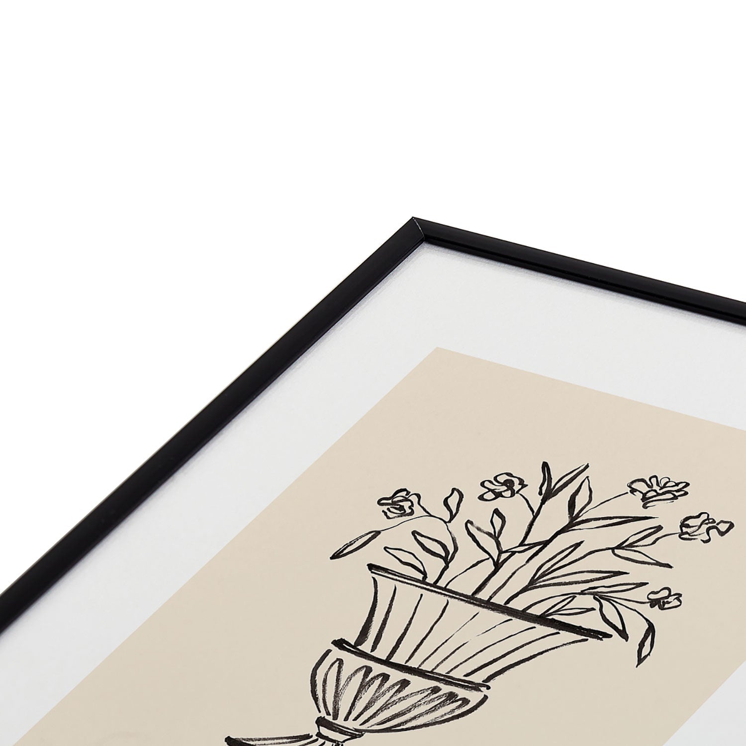 Intemporalis Garden Pot Antique Vase Flower Metal Framed Art Print