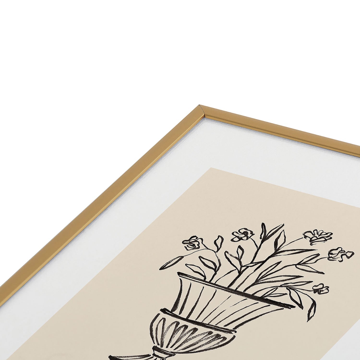 Intemporalis Garden Pot Antique Vase Flower Metal Framed Art Print