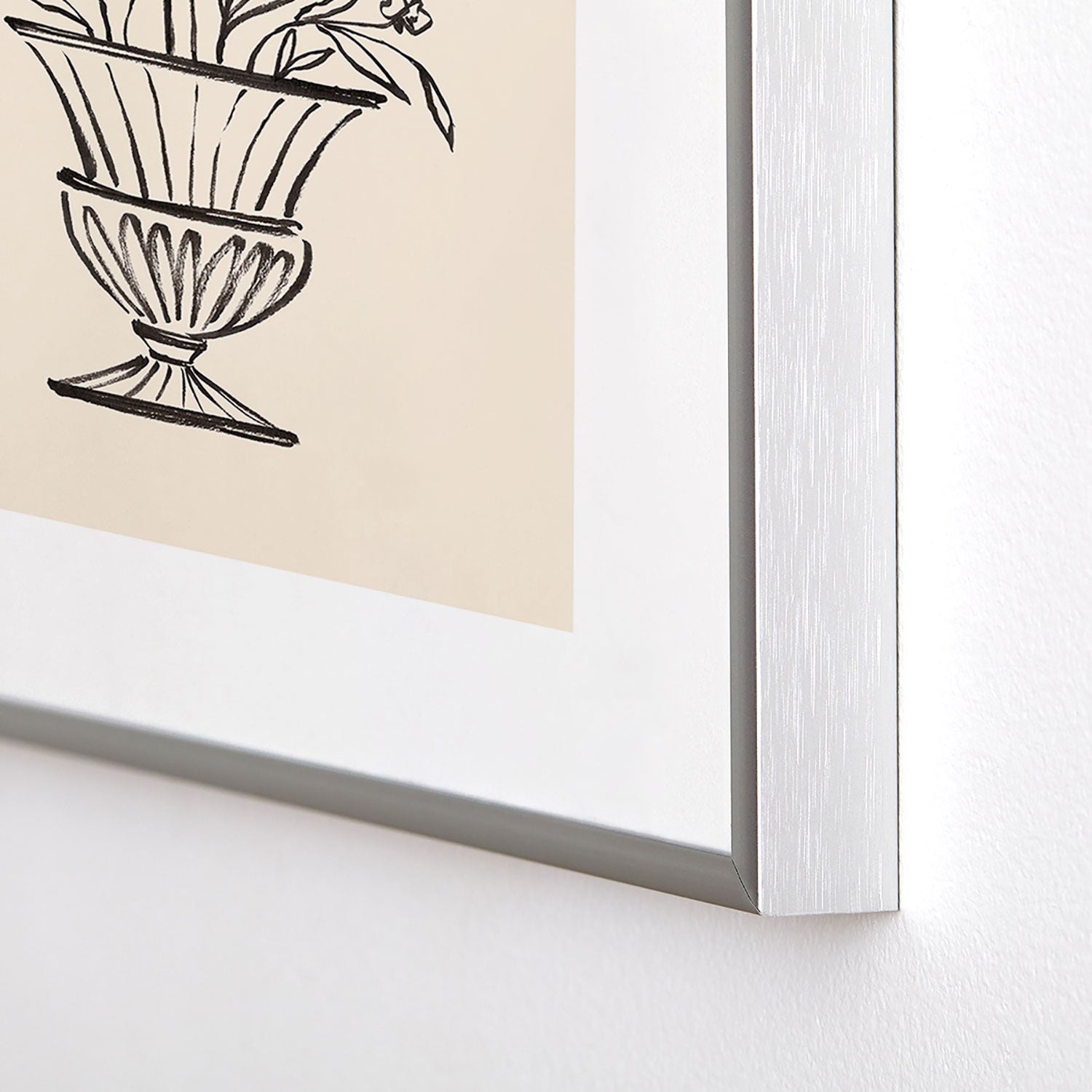 Intemporalis Garden Pot Antique Vase Flower Metal Framed Art Print