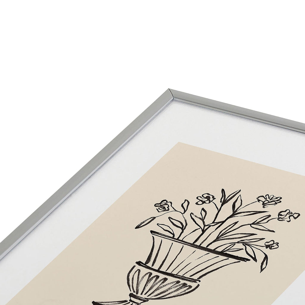 Intemporalis Garden Pot Antique Vase Flower Metal Framed Art Print