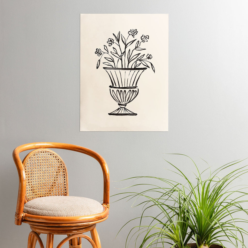 Intemporalis Garden Pot Antique Vase Flower Poster