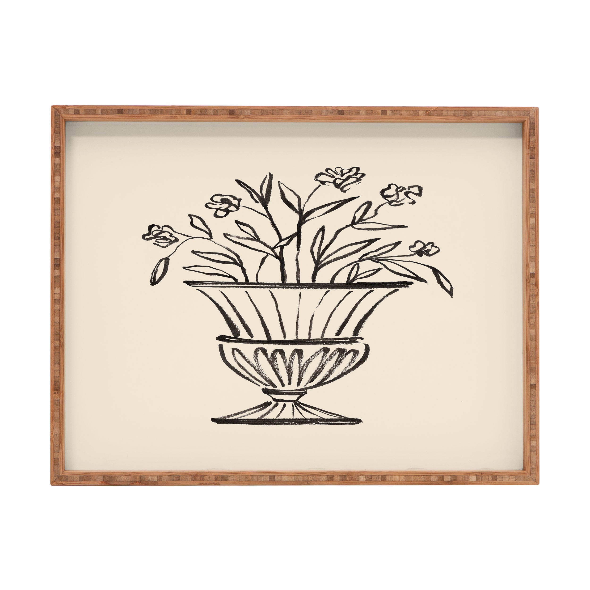 Intemporalis Garden Pot Antique Vase Flower Rectangular Tray