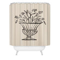 Intemporalis Garden Pot Antique Vase Flower Shower Curtain