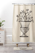 Intemporalis Garden Pot Antique Vase Flower Shower Curtain And Mat