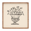 Intemporalis Garden Pot Antique Vase Flower Square Tray