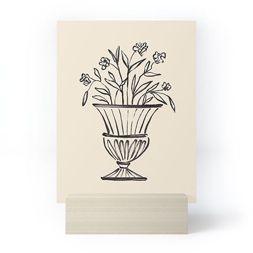 Intemporalis Garden Pot Antique Vase Flower Mini Art Print