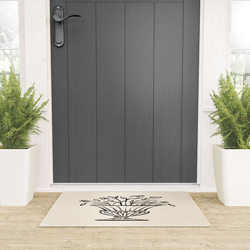 Intemporalis Garden Pot Antique Vase Flower Welcome Mat