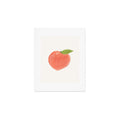 Intemporalis Peach Fruit Watercolor Painting Art Print