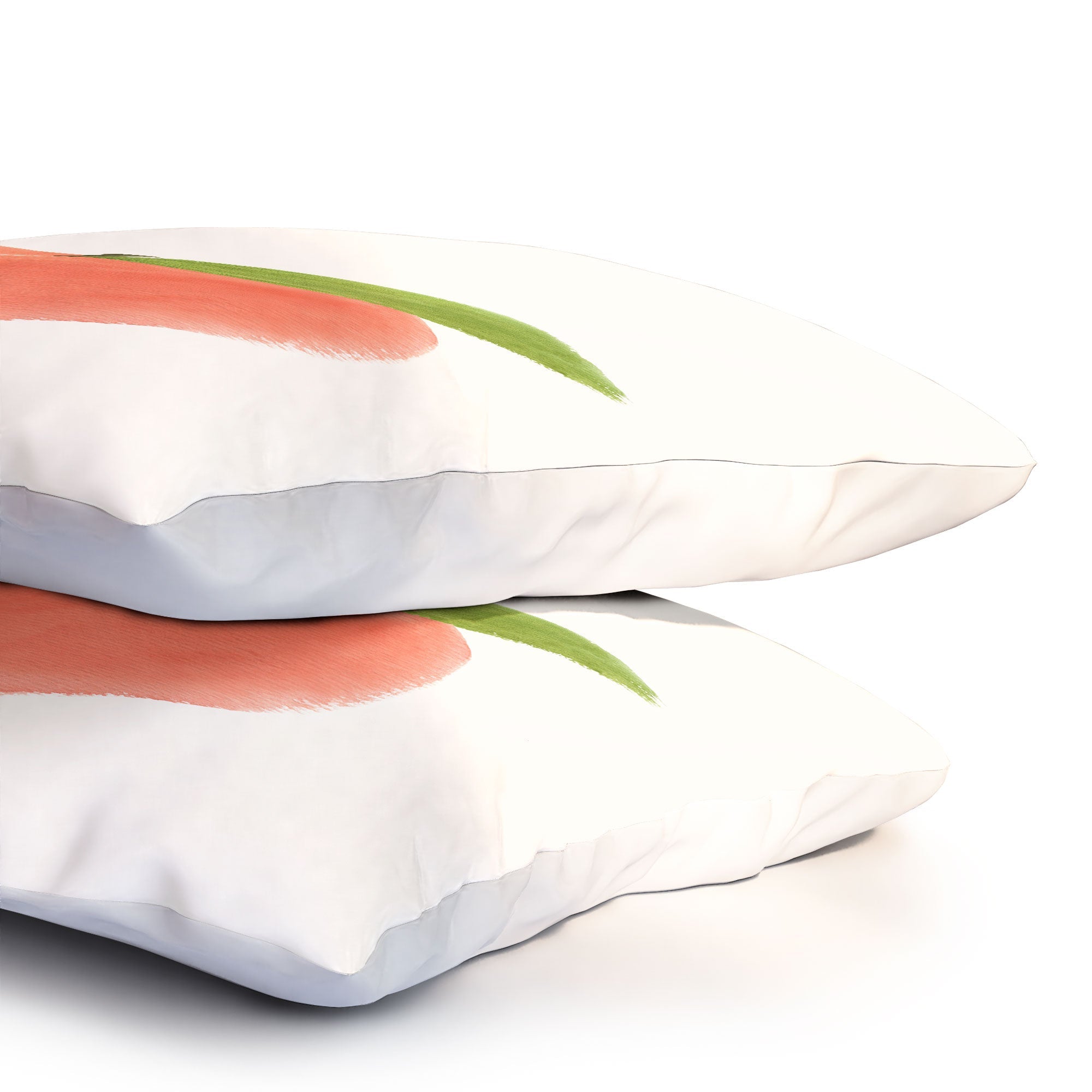 Intemporalis Peach Fruit Watercolor Painting Pillow Shams
