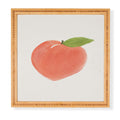 Intemporalis Peach Fruit Watercolor Painting Framed Wall Art