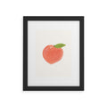 Intemporalis Peach Fruit Watercolor Painting Framed Art Print
