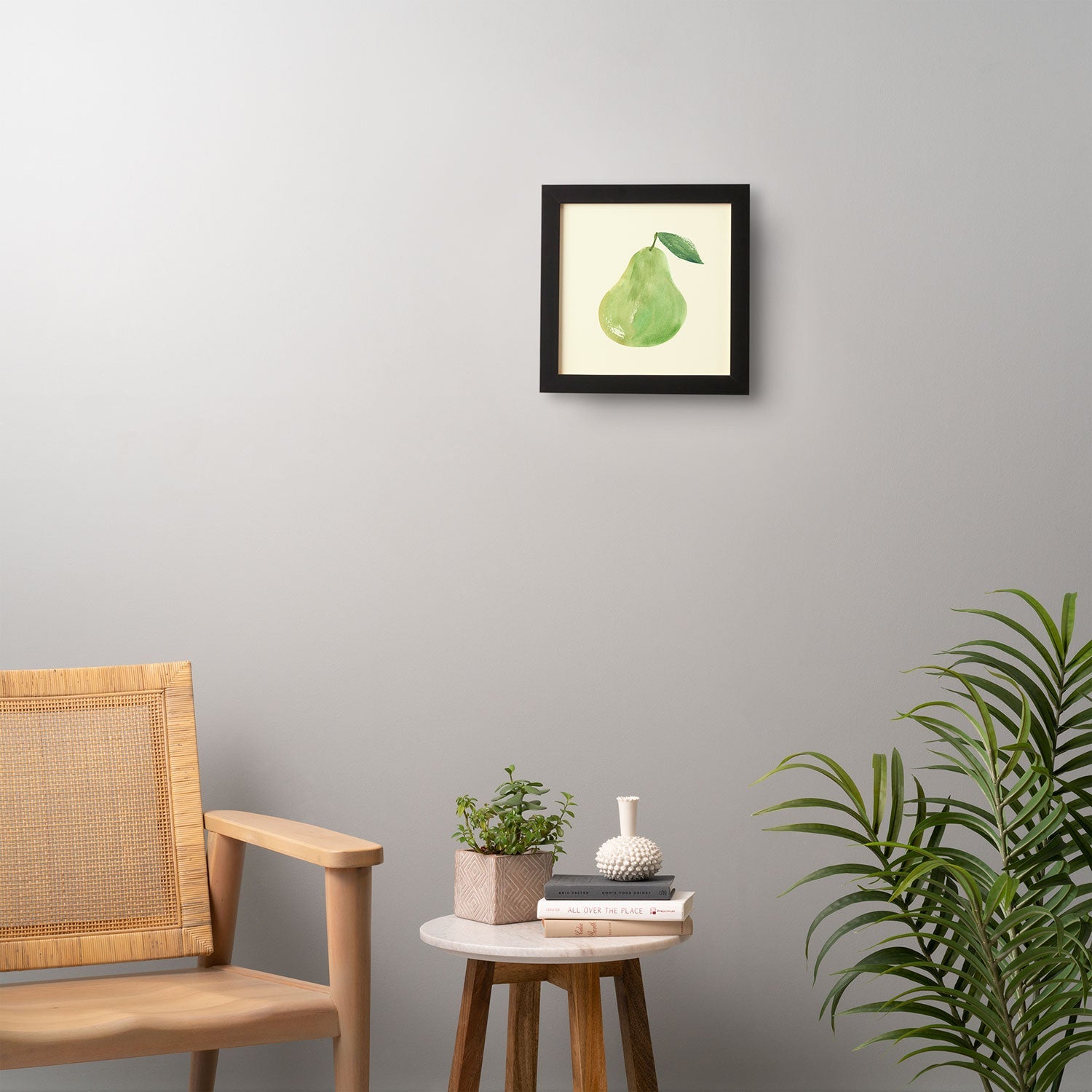 Intemporalis Pear Watercolor Illustration Framed Wall Art