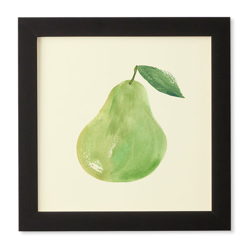 Intemporalis Pear Watercolor Illustration Framed Wall Art