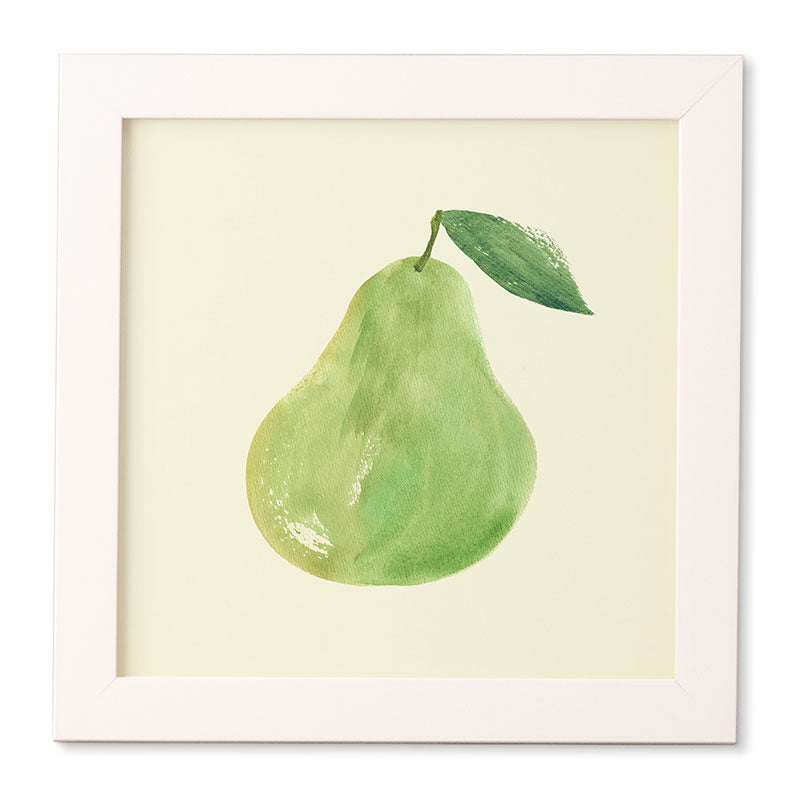 Intemporalis Pear Watercolor Illustration Framed Wall Art