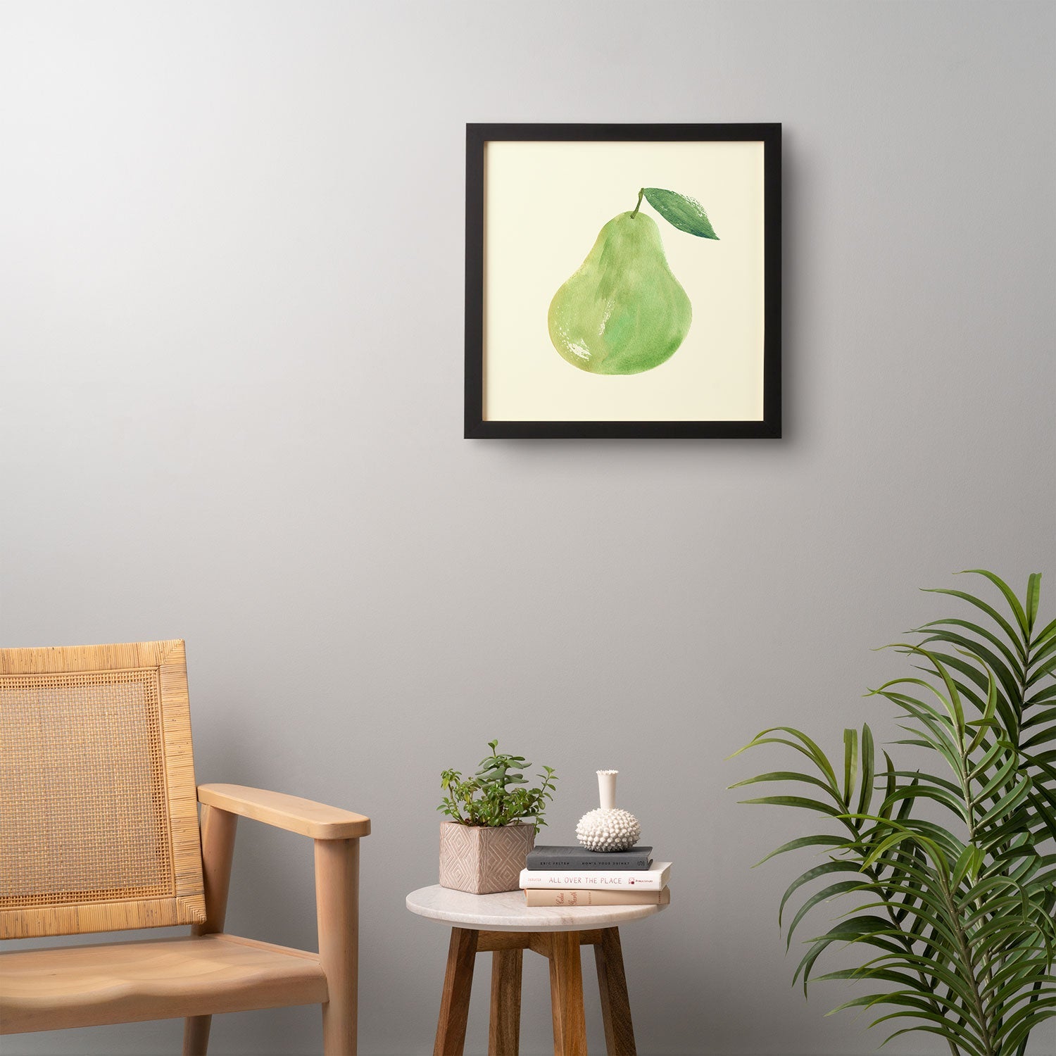 Intemporalis Pear Watercolor Illustration Framed Wall Art