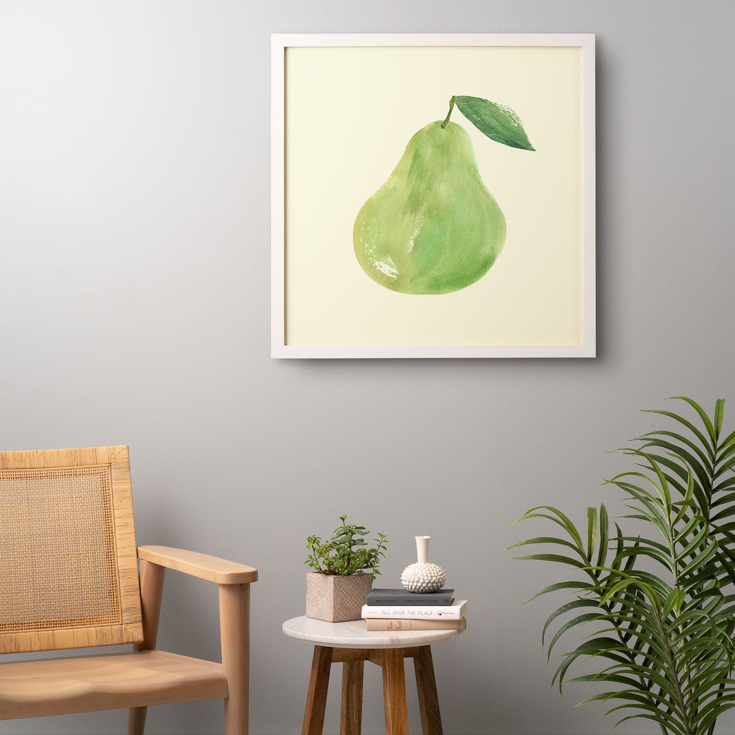 Intemporalis Pear Watercolor Illustration Framed Wall Art