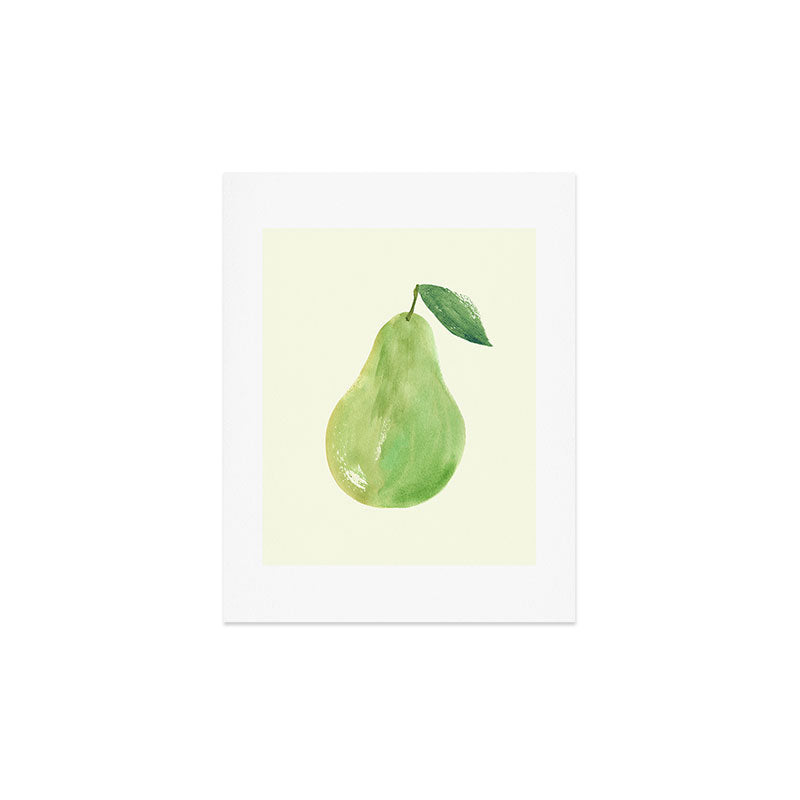 Intemporalis Pear Watercolor Illustration Art Print