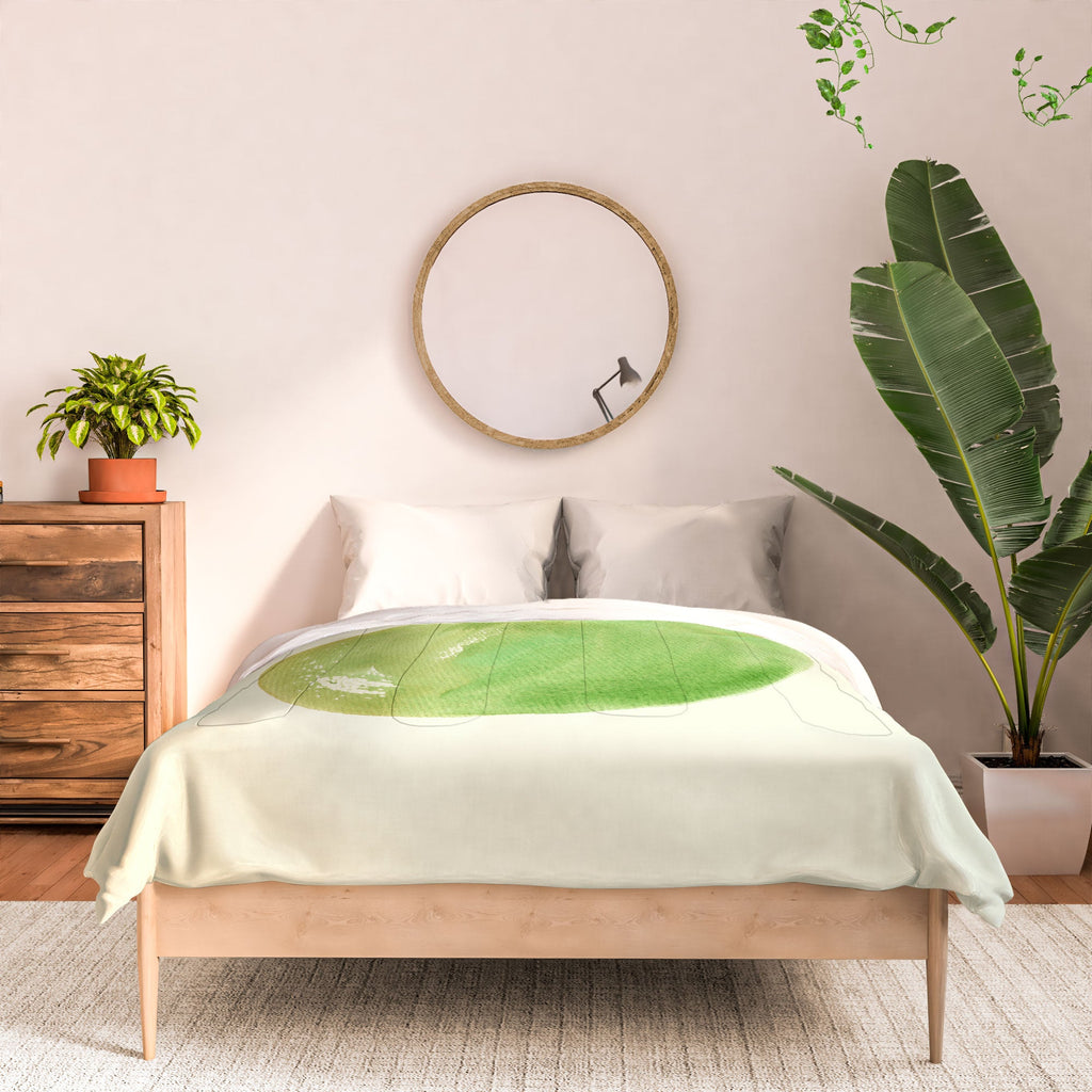Intemporalis Pear Watercolor Illustration Comforter