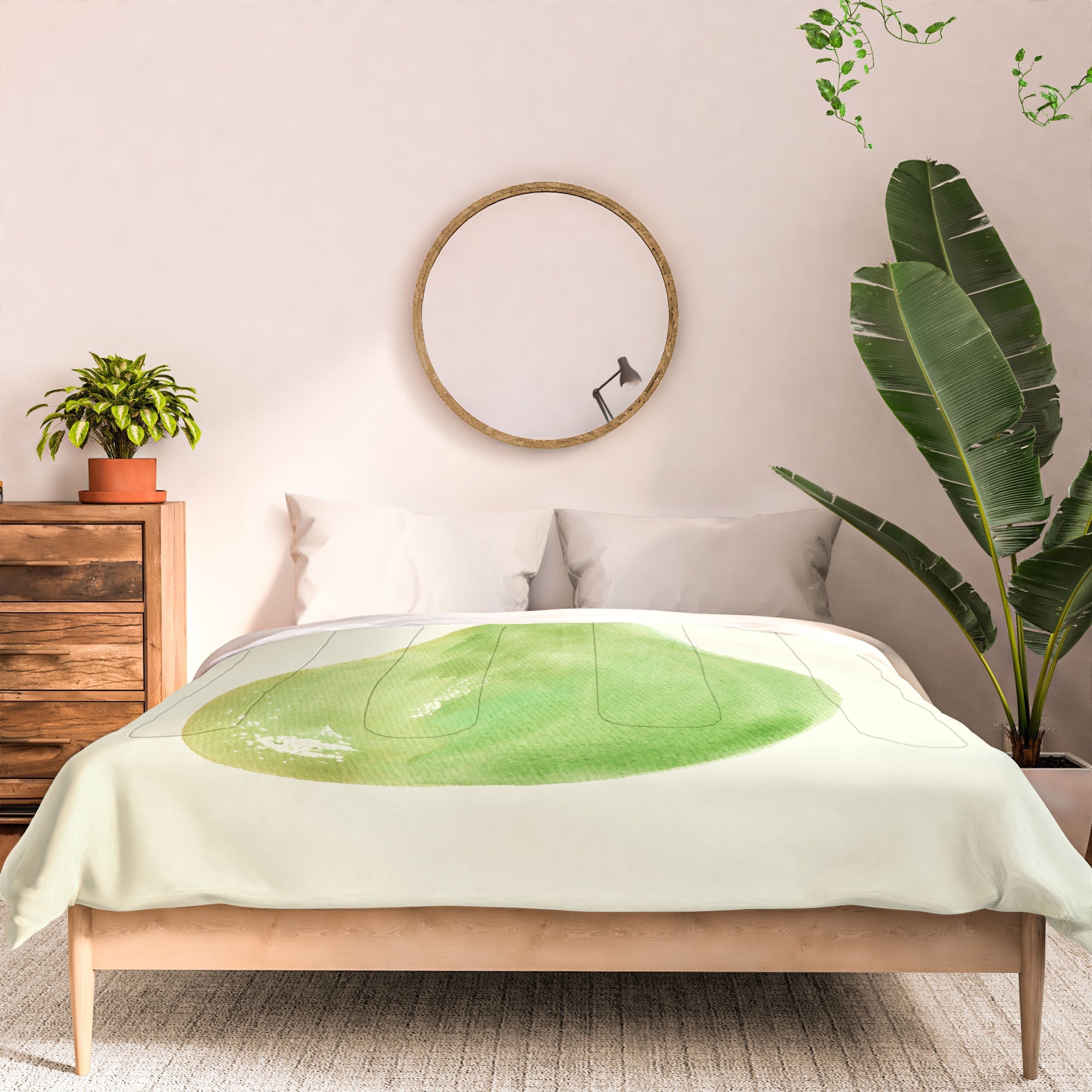 Intemporalis Pear Watercolor Illustration Comforter