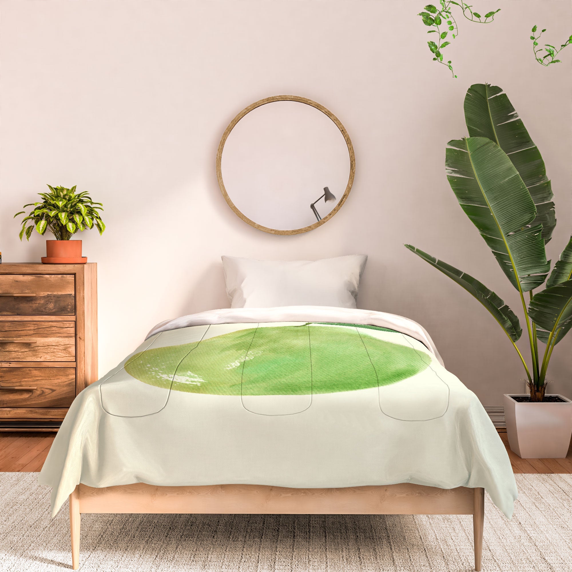 Intemporalis Pear Watercolor Illustration Comforter