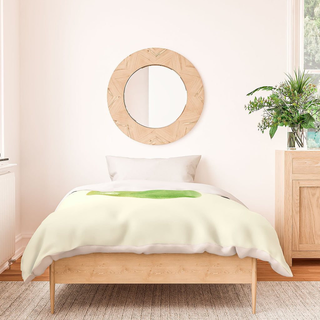 Intemporalis Pear Watercolor Illustration Duvet Cover