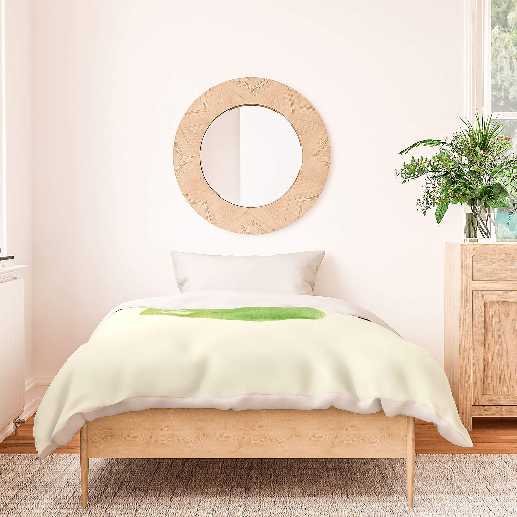 Intemporalis Pear Watercolor Illustration Duvet Cover