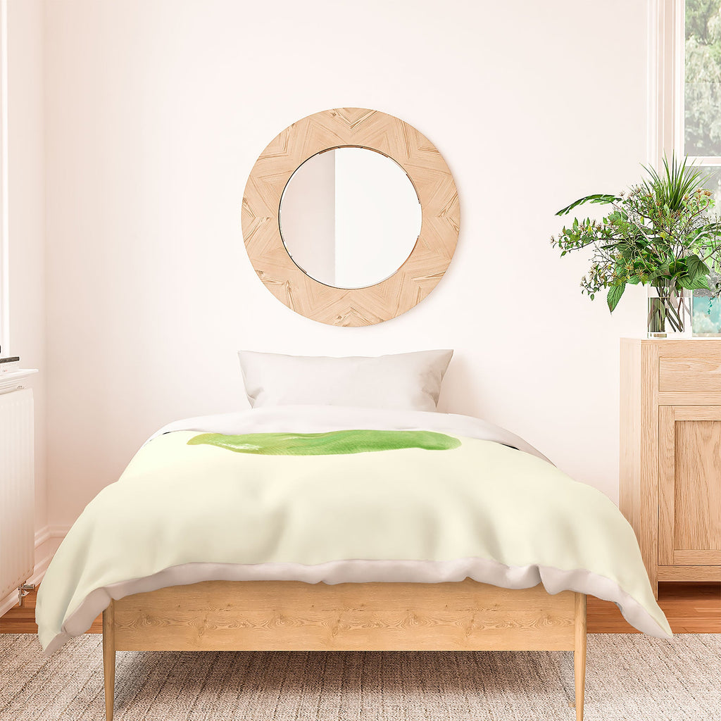 Intemporalis Pear Watercolor Illustration Duvet Cover