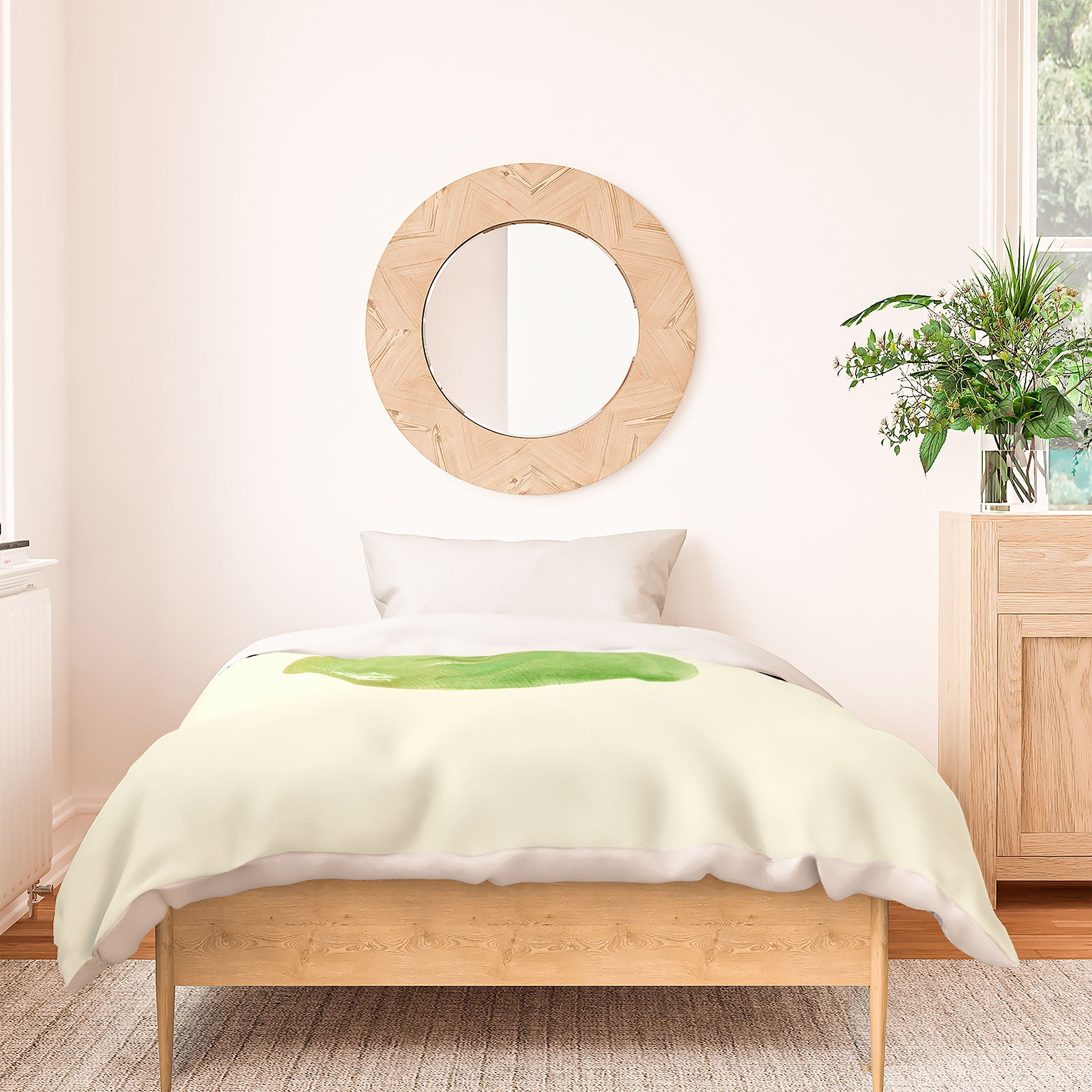 Intemporalis Pear Watercolor Illustration Duvet Cover